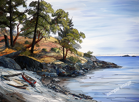 Fairfax Point at the south end of Moresby Island BC (a small gulf island near Victoria or Sidney BC)