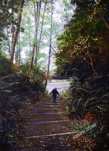 Trail to Mystic Beach on the south end of Vancouver Island